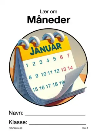 Illustration til undervisningsforløbet om Måneder