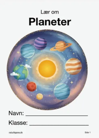 Illustration til undervisningsforløbet om Planeter